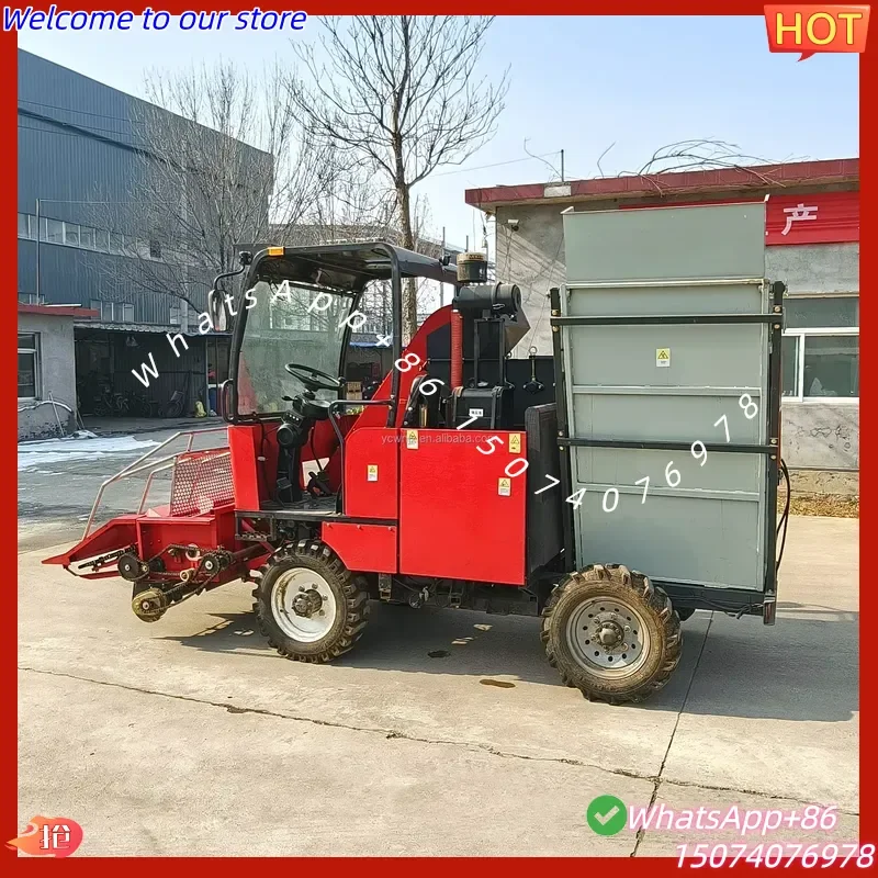 2026 Factory Direct Sales 2-3 Row Maize Reaper Corn Combine Picker Strong Frame Low Noise Rust Small Footprint Corn
