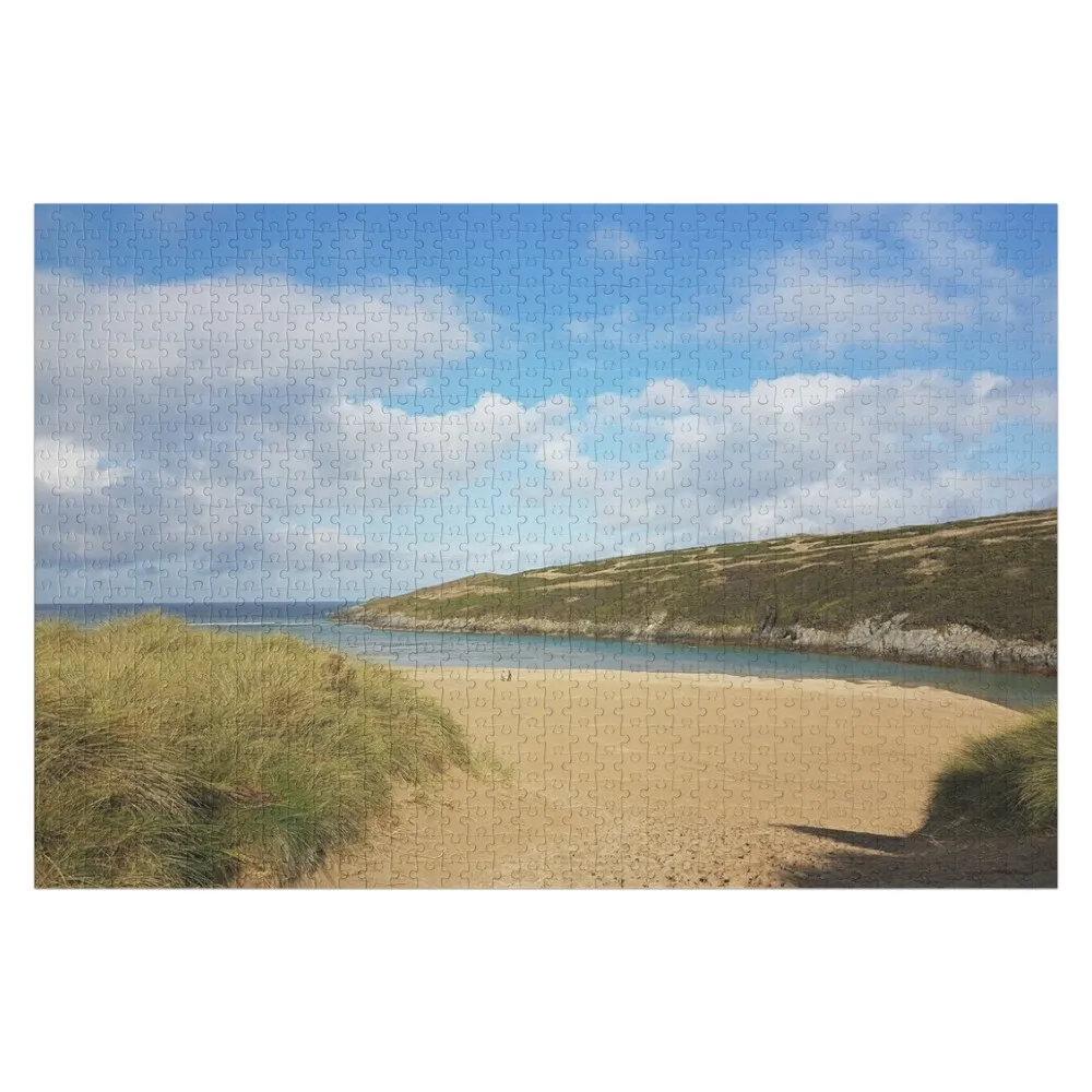 Crantock Beach, Cornwall Jigsaw Puzzle Custom Name Child Toy Wooden Compositions For Children Adult Wooden Wooden Animal Puzzle