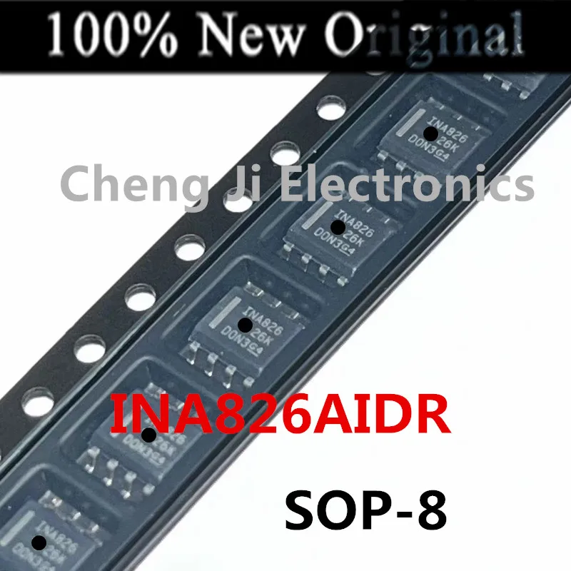 10PCS/Lot  INA826AIDR  INA826  SOP-8 、INA826AIDRGR   IPEI  WSON-8  New original precision instrument amplifier chip INA826AIDRGT