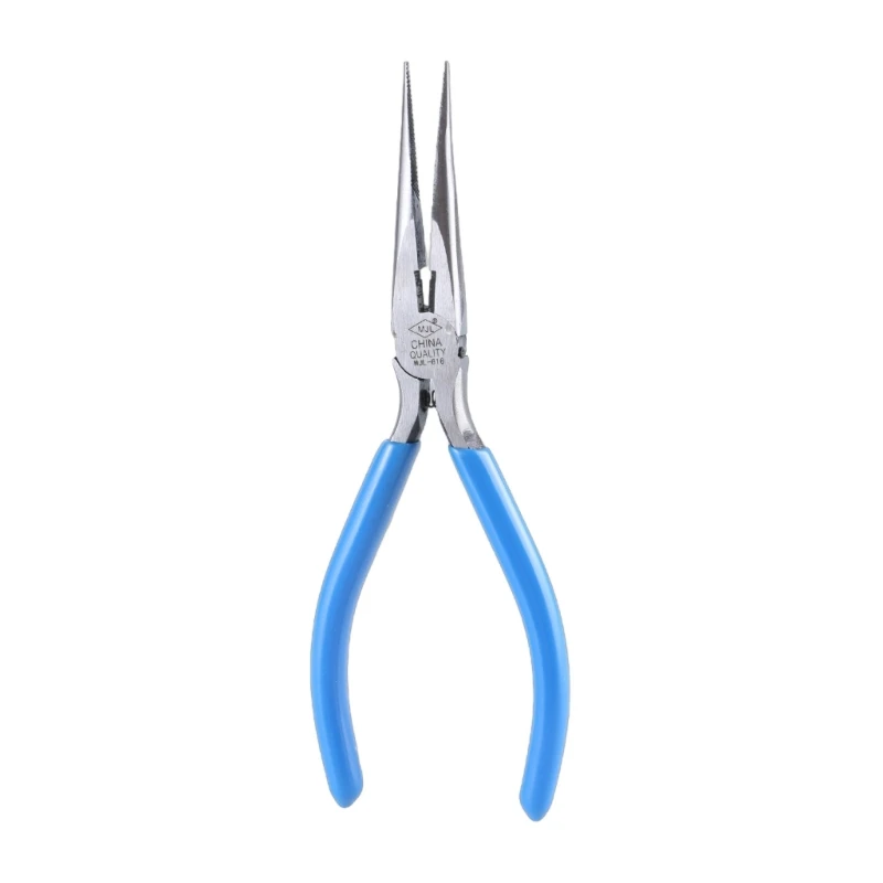 Needle Nose Pliers Small Long Nose Pliers with Wire Cutter Spring Loaded Thin Needle Nose Pliers for Jewelry Making