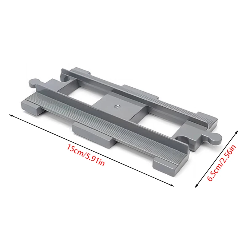 Big Size Building Block Bricks Train Tracks Crossover Parts Switch Straight Curved Duploes Accessories DIY Toy For Children Gift