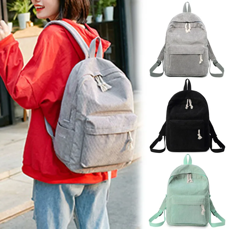 

Casual Fashion Backpack Canvas Women Backpack Anti-theft Shoulder Bag New School Bag for Teenager Girls School Backapck Female