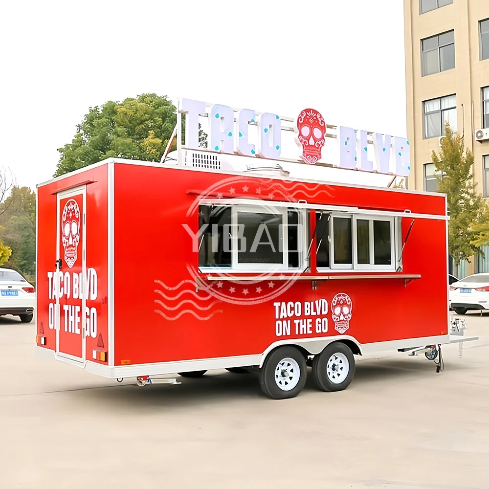 

Mobile Store Trailer Coffee Cart Truck Food Trailer Outdoor Camping Chart Juice Bar Truck in Sale