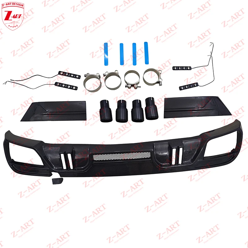 Kit de carrocería de fibra de carbono Z-ART LD F96 X6M para BMW F96, Aerokit de fibra de carbono para 2019-2022 X6M, Kit de ajuste para X6M, Kit de alerón de viento