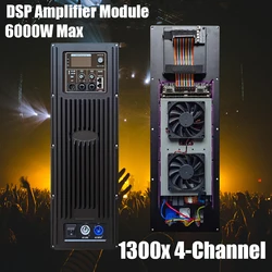 Leicozic Digital Amplifier Module DSP 1300W X 4Ch 4In 4Out Class D Amplificador 6000W Active Subwoofer Board Bivolt 110-220V PFC