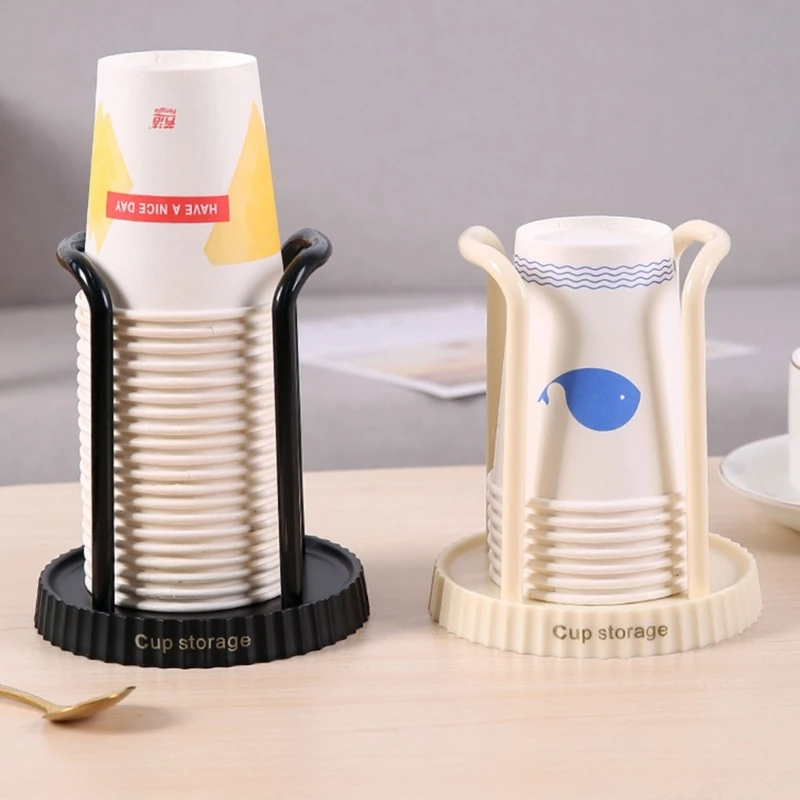 Paper Cup Dispenser Cup Holder Cup Dispenser Bar Coffee Table Cup Holder Mouthwash Cup Organiser Suitable for Bathroom