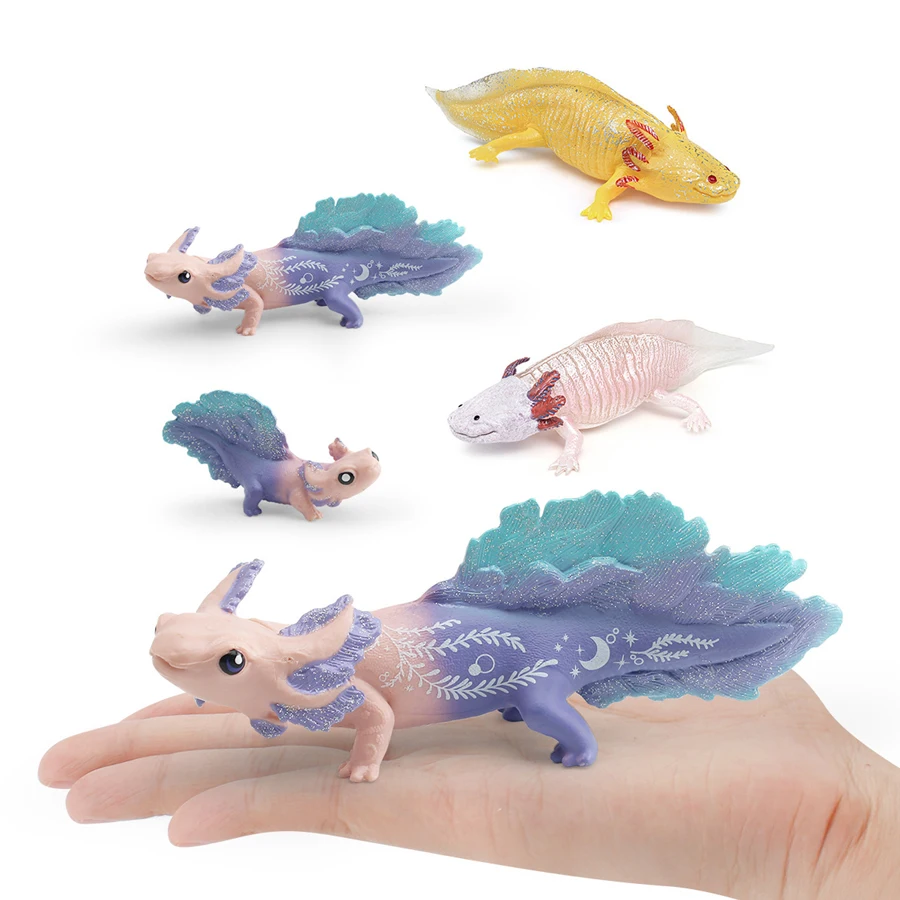 リアルな野生爬虫類動物のおもちゃ サラマンダー クリプトブランチョイデア アホロートル モデル フィギュア コレクション 教育玩具 子供向け