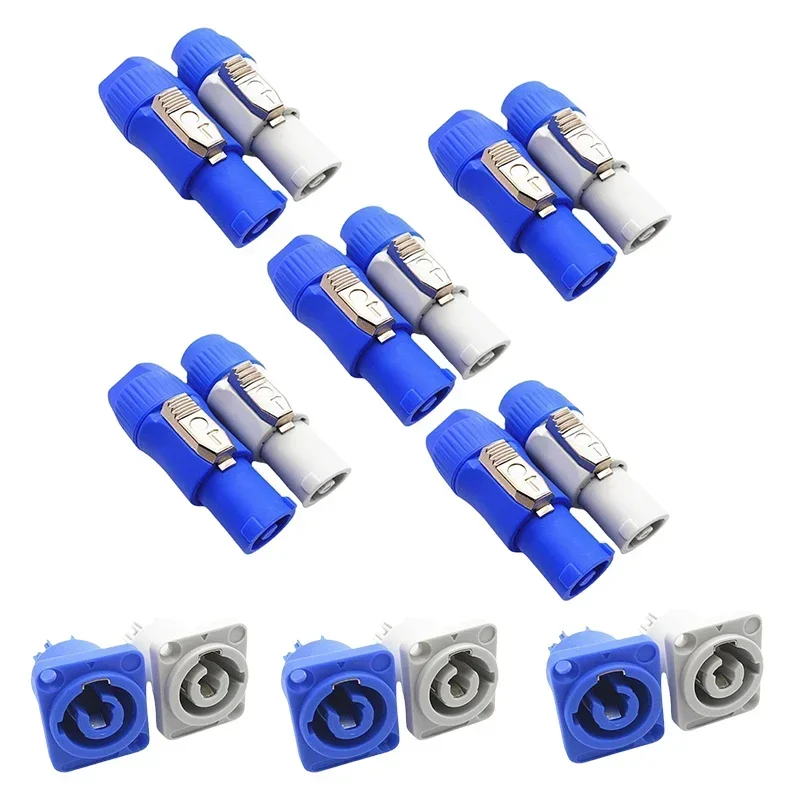 

3 PIN AC Powercon Connector Socket Male Plug NAC3FCA NAC3FCB AC Cable 20A 250V Power Plug Adapter for Stage Light LED Screen