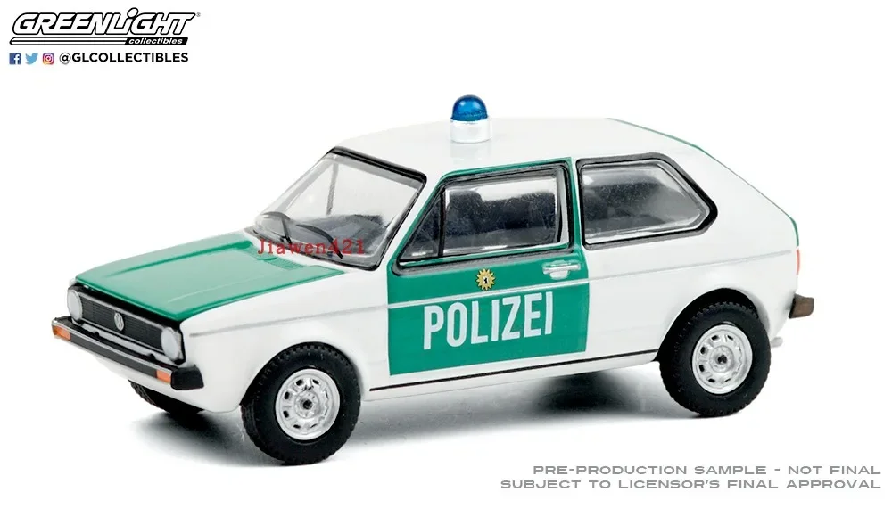 1:64 1974 VW Golf Mk1  Heat Trace 36 Volkswagen Golf Police Car Collection of car models