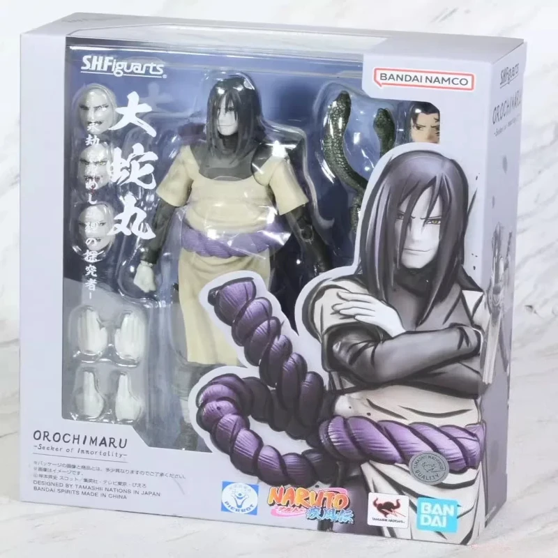Bandai S.H.Figuarts Naruto One Who Seeks Eternity and Truth Orochimaru Anime Action Figure Model Toy  Collectible Display Gift