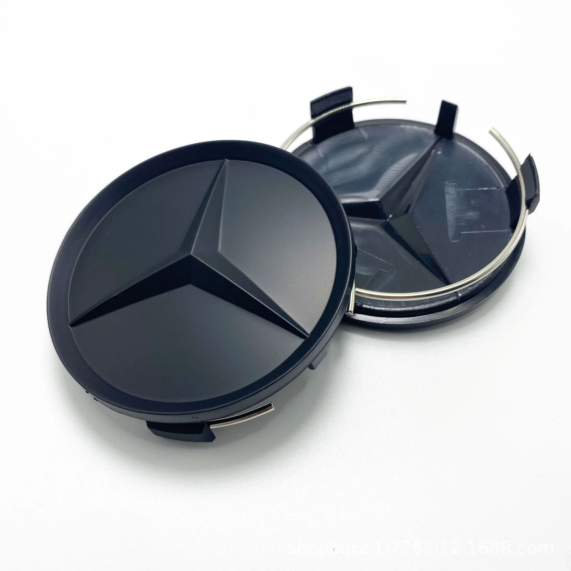 4 pcs 75MM Integrated Black or Silver Wheel Rims Center Hub Caps Star Logo For Mercedes Benz CLS CLA GLA Class Auto Accessories