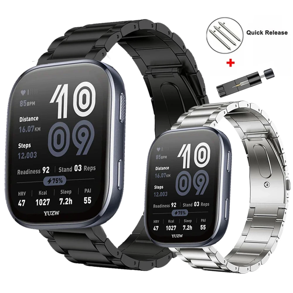 22mm Titanarmband für Huami Amazfit BALANCE 2 Band GTR 4 2 2E GTR3 Pro/Active Max 48mm/Bip 6 5 Metall-Uhrenarmband Zubehör