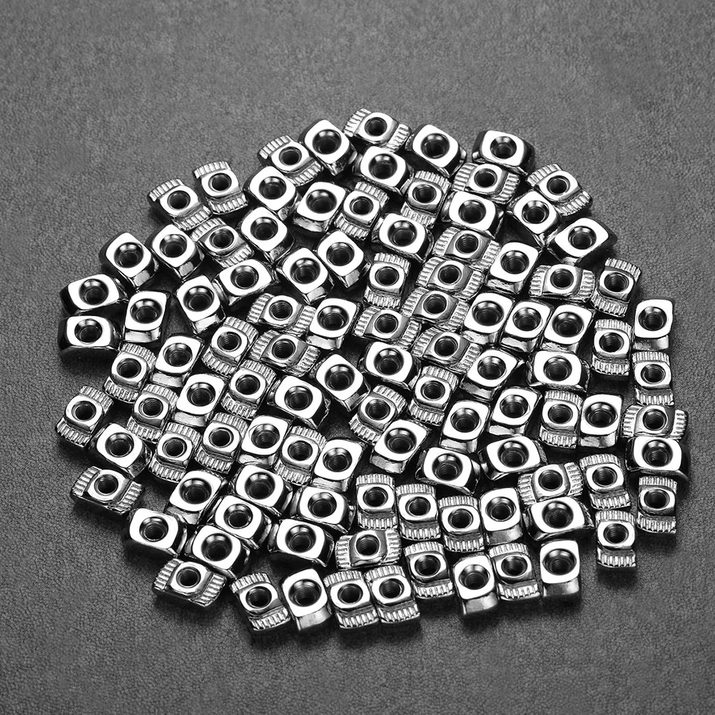 120Pcs European T Shape Nuts M5 Locking Hammer Head Slider Nut Aluminum Extrusion Mounting Nut for Robotics 3D Printer
