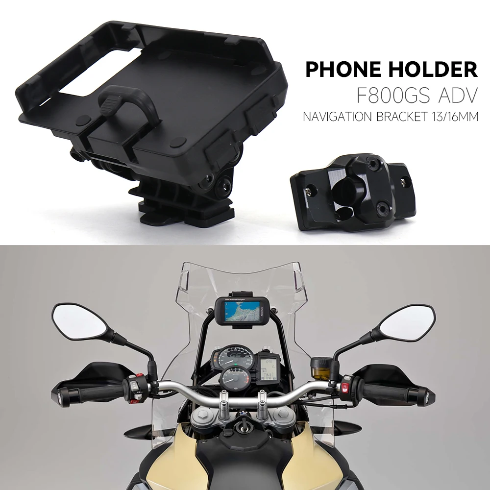 

2014 - 2019 Mobile Phone USB Navigation Bracket Motorcycle GPS Mount 13/16mm Crossbar For BMW F800GS F 800 GS ADV ABS Adventure