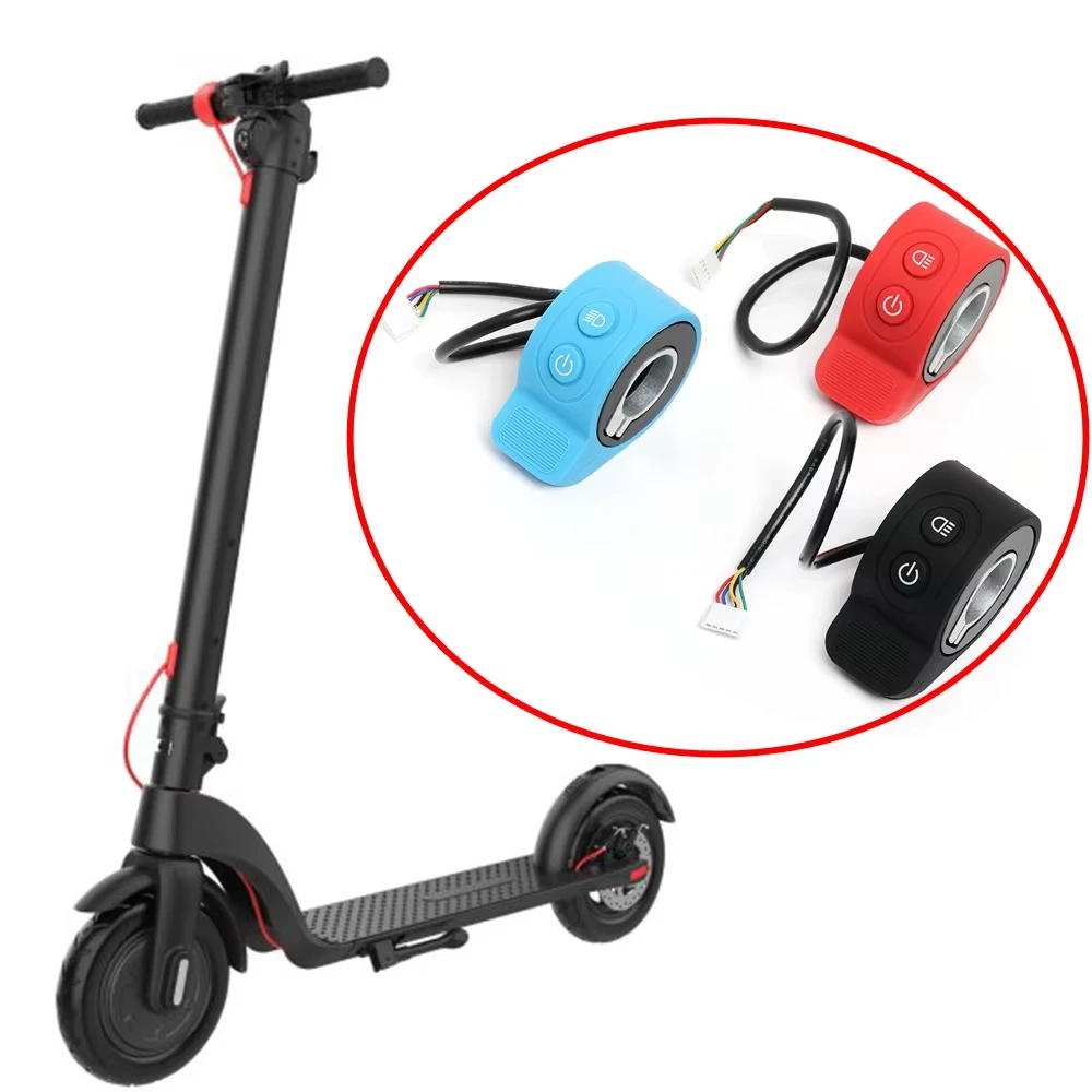 Przycisk kciuka do skutera elektrycznego HX X7 X8 Przycisk akceleratora Przełącznik przepustnicy Włączanie i wyłączanie lampy Kontrola prędkości światła Części Akcesoria