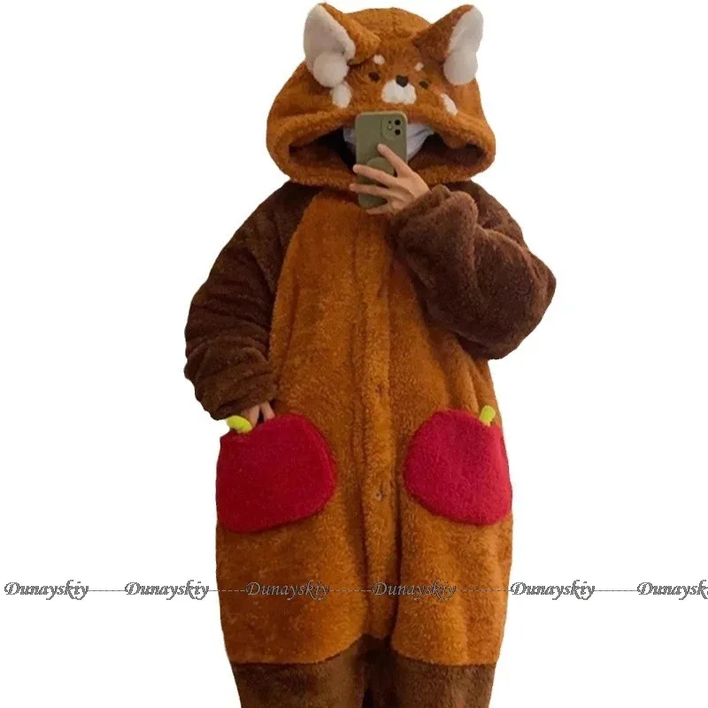 الكبار الراكون الجلباب نيسيس منامة الكرتون بيجامة الراكون Kigurumi هالوين تأثيري ازياء ملابس النوم الحيوان ملابس خاصة