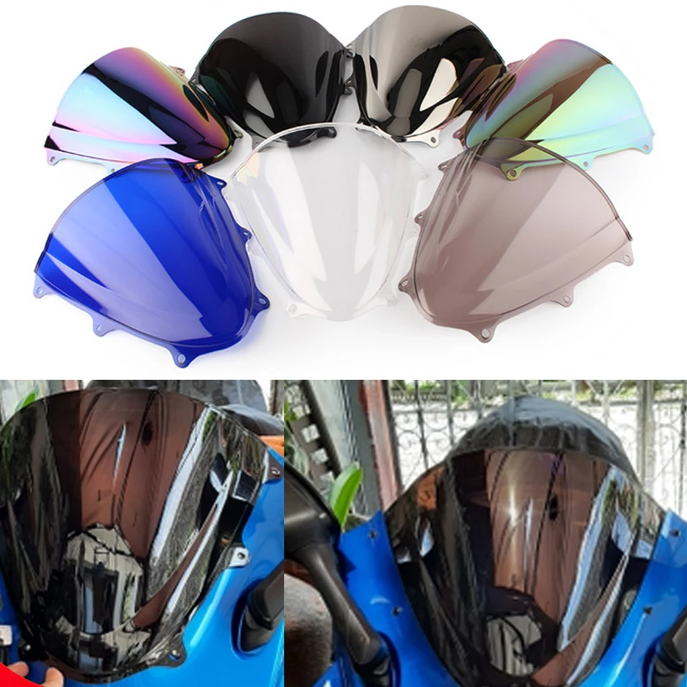 Motorcycle Double Bubble Windshield For Suzuki GSX-R GSXR 600 750 GSXR600 2011-2018 K11 WindScreen Accessories Fairing Deflector