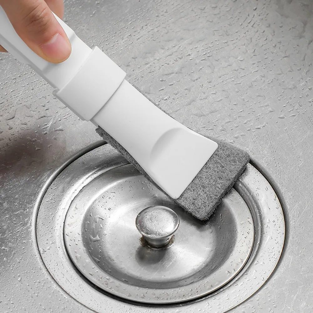 

Multi Functional Scouring Pad Cleaning Shovel Plastic Labor-saving Window Gap Cleaning Brush Removable Hanging