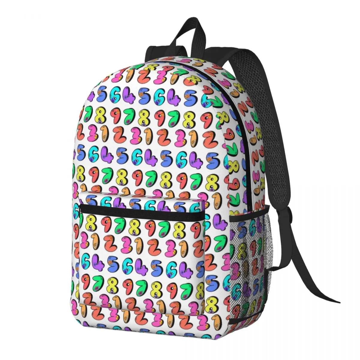Counting Numbers From One To9 Backpack Daypack Large Capacity Boys Girls BookBag School Bag Shoulder Bags for Men Women