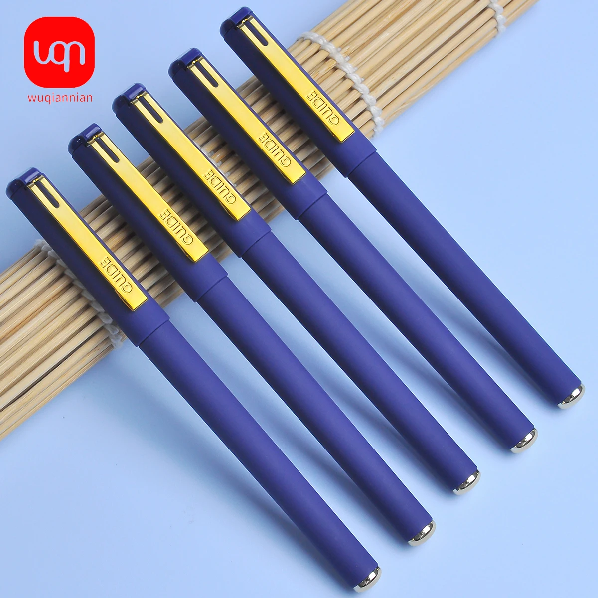 6/3pcs luxury quality blue gel pen with fine tip 0.7mm, blue ink, office and school supplies stationery
