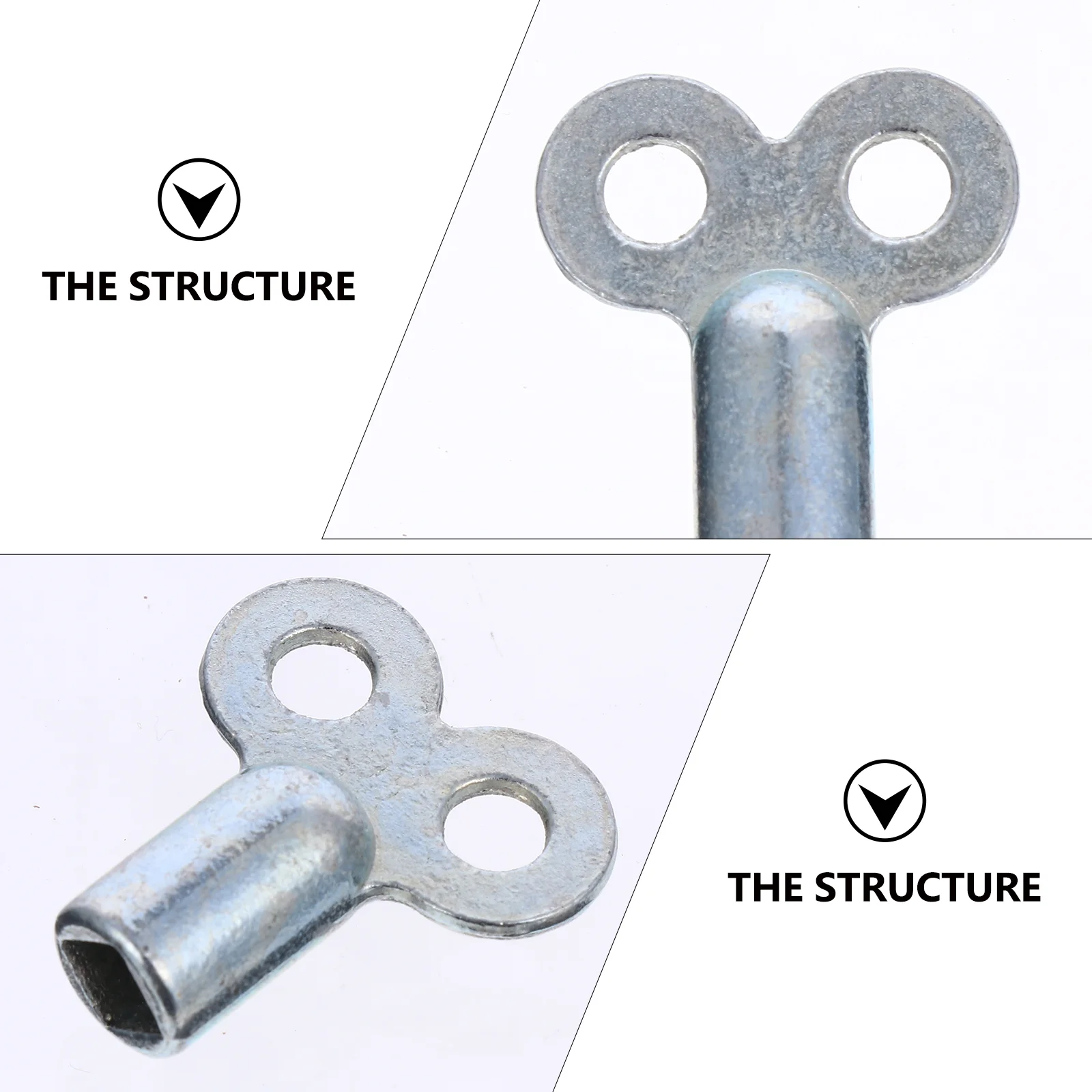 10 Pcs Vent Plumbing Bleeding Key Square Socket Keys Air Purge Valve Faucet Radiator Zinc Alloy Wrench