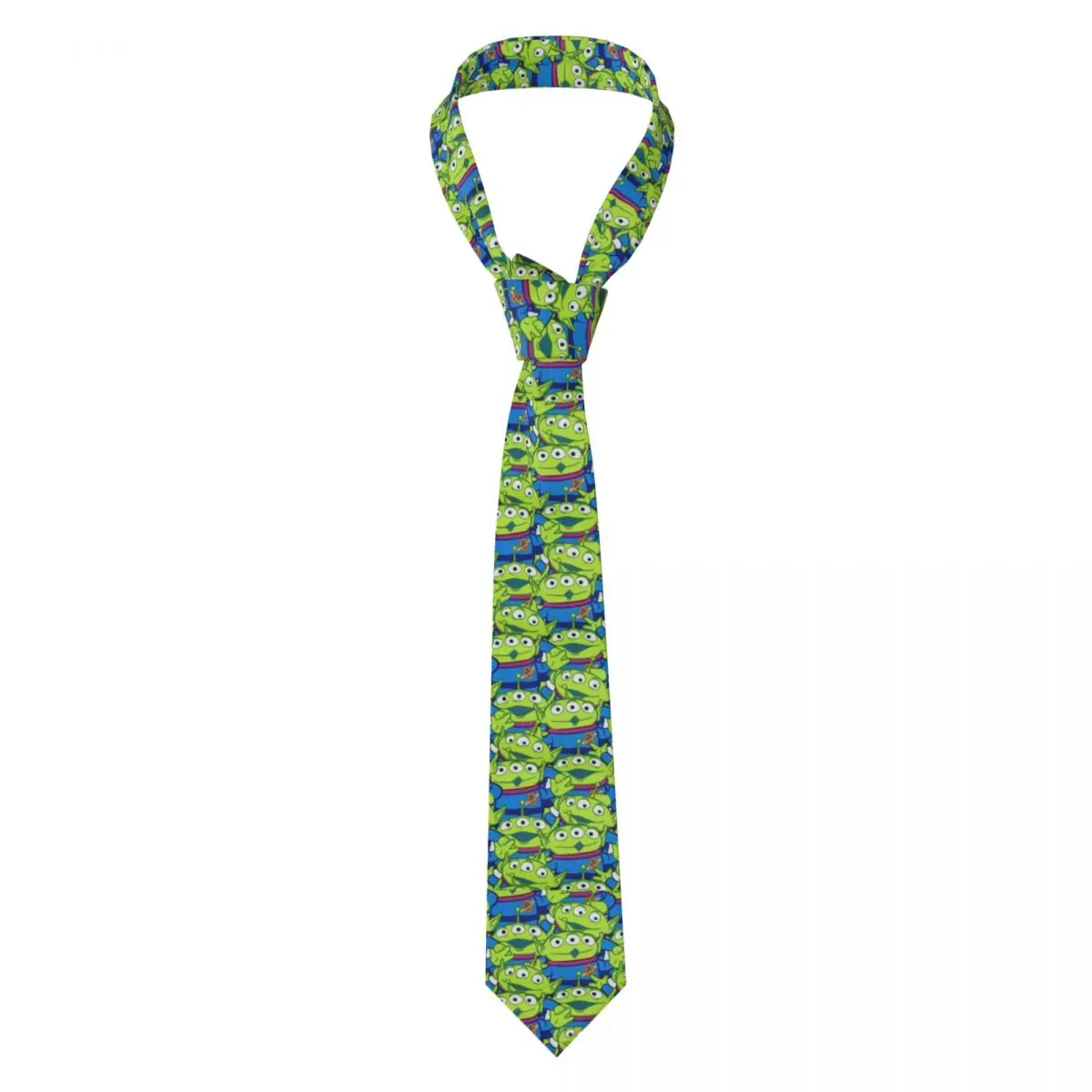 Custom Toy Story Aliens Necktie Men Cravat For Father's Day