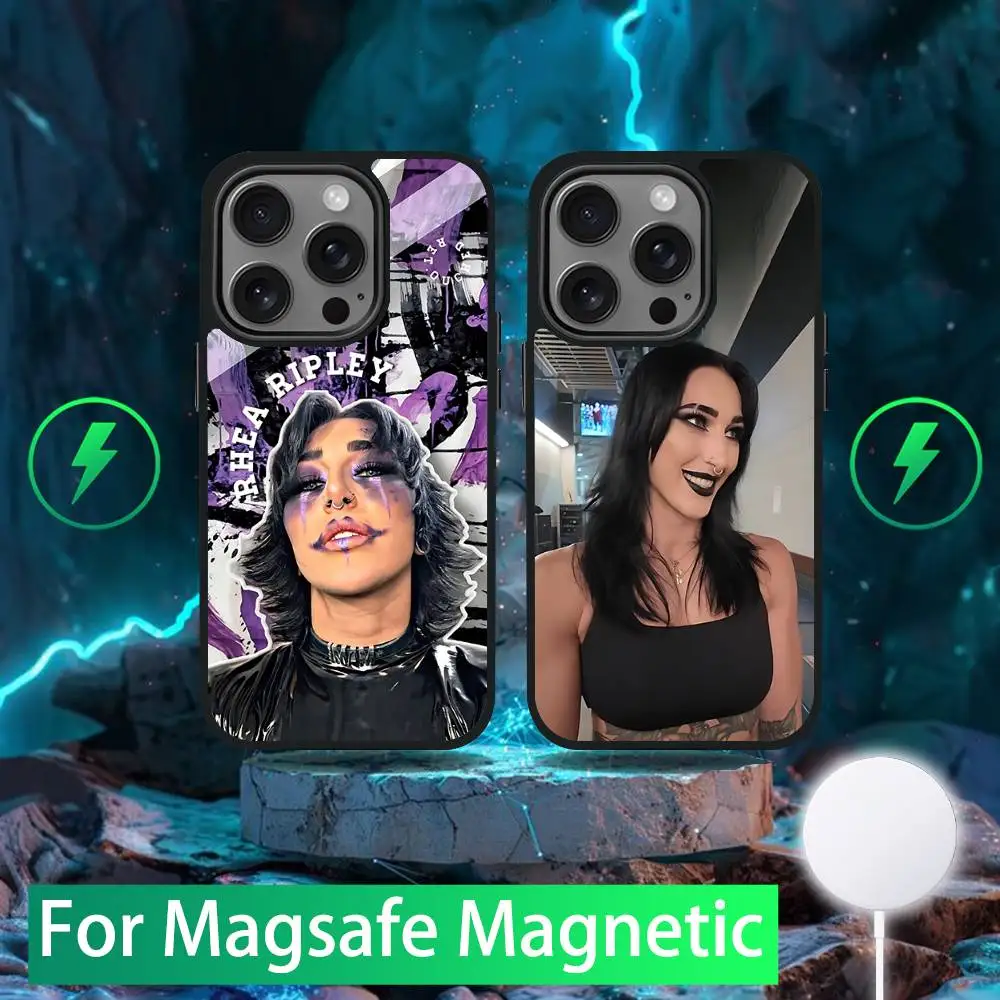 

Чехол для телефона Rhea Ripley для iPhone 16,15,14,13,12,11, Pro, Max, Plus, Mini, SE, новая магнитная беспроводная зарядка Magsafe