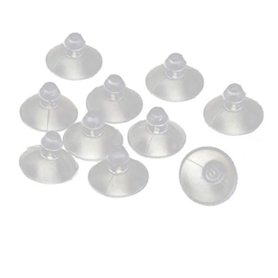 

18mm/0.7" Furniture Desk Glass Transparent Anti-Collision Suction Cups Sucker Hanger Pads for Glass Plastic Without Hooks, Pack