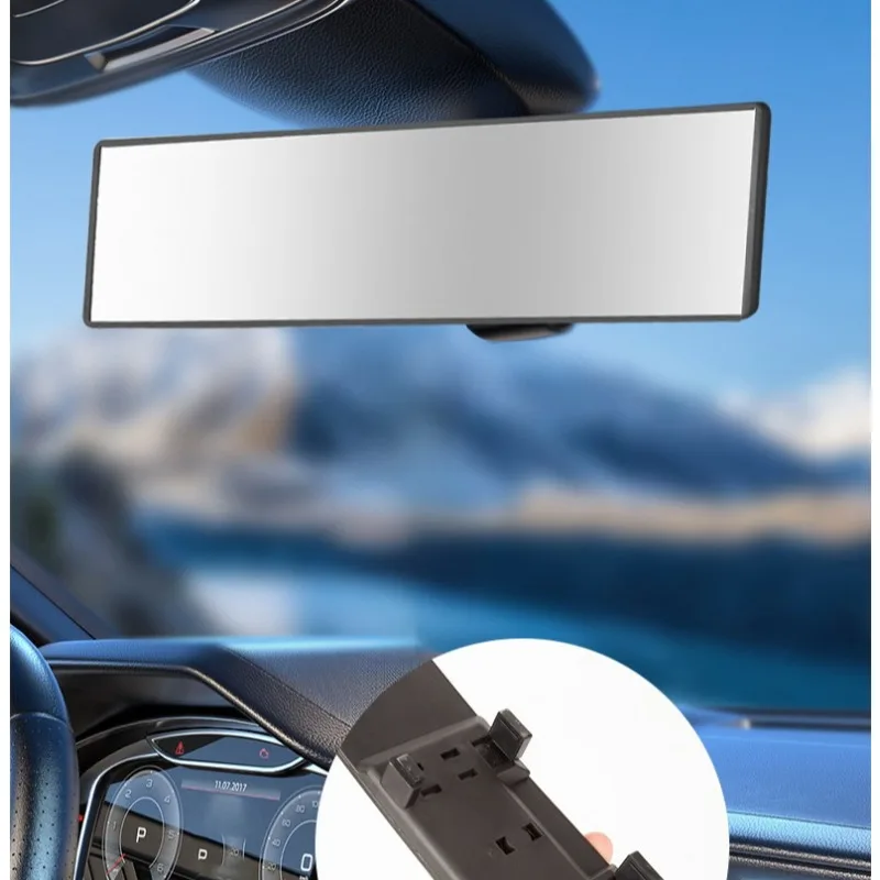 العالمي الداخلية الرؤية الخلفية الطفل مقعد الطفل ساعة الأزرق الشمس قناع مكافحة وهج سيارة مرآة الرؤية الخلفية زاوية واسعة محدب جديد 1 قطعة #6