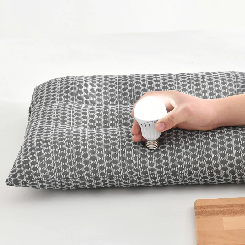 New Graphene Thailand Natural Latex Pillow 2Pcs Cozy Massage Granule Pillow for Sleeping Bed Backrest Cushion for Lumbar Support