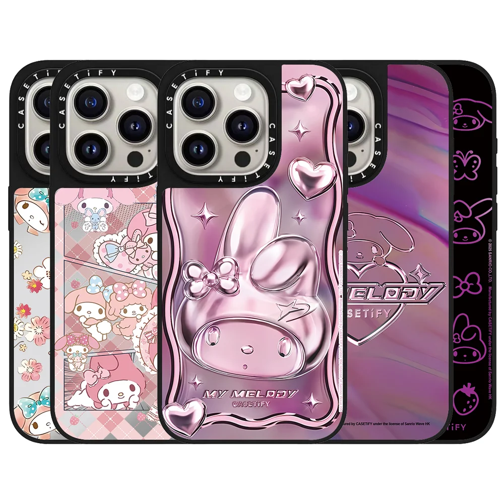 

CASETiFY Co-branded Sanrio My Melody Cartoon Series Magnetic Phone Case for iPhone 13 14 15 16 17 Pro Max Air Plus Protect Cover
