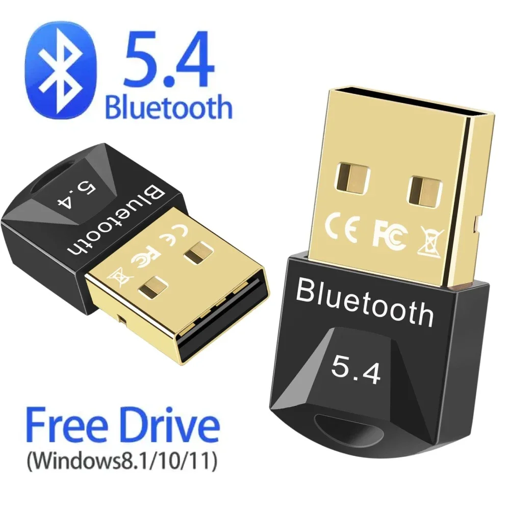 

Bluetooth 5,3/5,4 передатчик и приемник USB-адаптер Plug and Play для ПК, ТВ, автомобильные внешние колонки, беспроводное аудио, двойной режим
