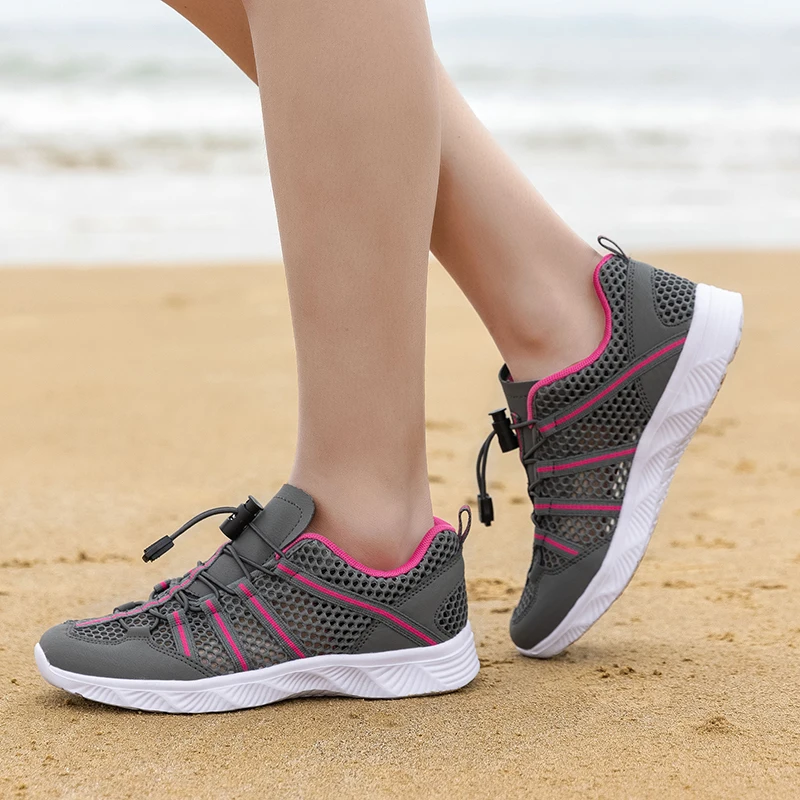 Männer Frauen Strand Aqua Wasser Schuhe Canyoning Outdoor Waten Upstream Creek Fluss Tracing Schuhe Amphibien Camping Entwässerung Löcher – Detail 13