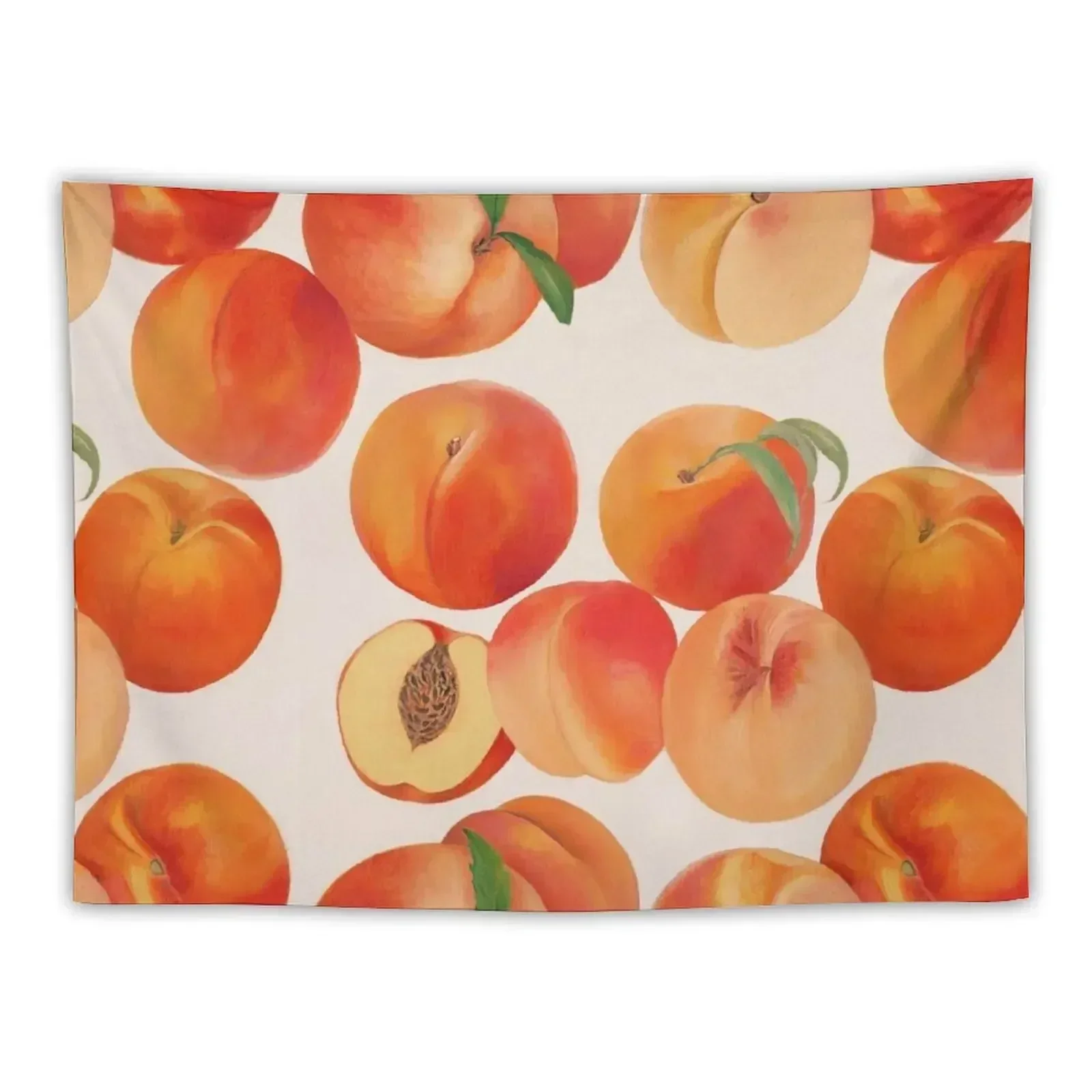 

Peaches, Nectarines, Tropical Fruit Tapestry Room Decorations Wall Carpet Bedroom Organization And Decoration Tapestry