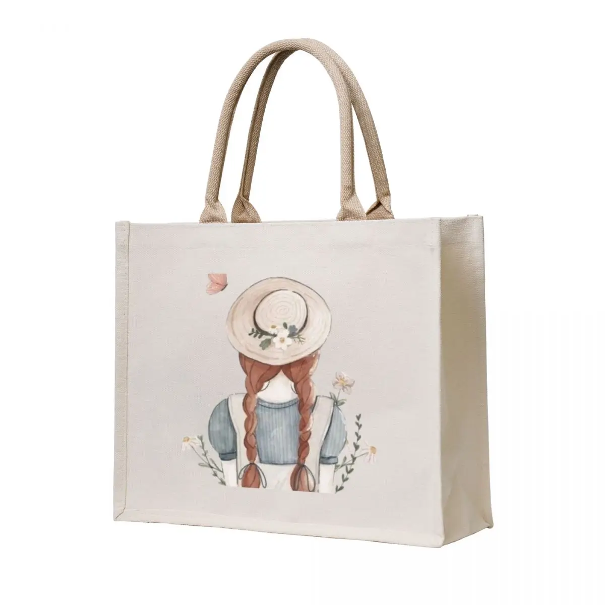 

Anne Of Green Gables Anne Pigtail Tote Bag tote bag woman sacs de shopping shopper bags for women foldable reusable bag