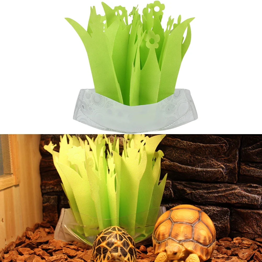 1PC Simulation Plant Non-woven Air Fresher Humidifier for Tortoise Reptile Air Humidifier Reptile Box Atomizer