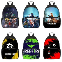 Sac à dos Game Free Fire Garena pour garçons et filles, sac d'école pour enfants, boîte de rangement Anime, cadeau scolaire pour enfants, sacs de voyage unisexes, 12/16 pouces