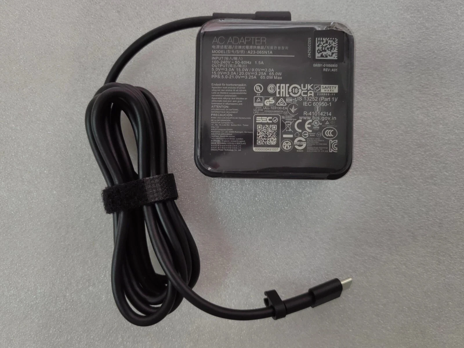 

A23-065N1A Compatible for ASUS Vivobook S15 (M5506) M5506NA 20V 3.25A Type-C 65W Original