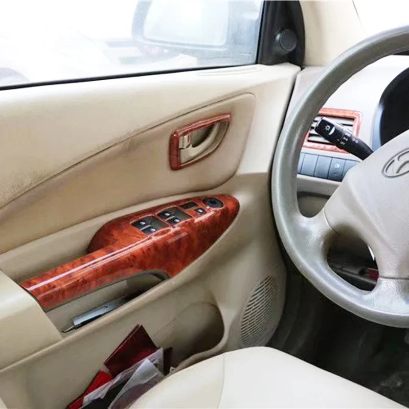 For Hyundai Tucson 2006 2007 2008 2009 2010 2011 2012 2013 Interior Wood Color Panel Cover Car Styling Accessories
