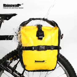 Rhinowalk Bicycle Pannier Bag 20L Waterproof Portable Bike Saddle Bag Big storage Trunk Pack Cycling Travel MTB Road Bike