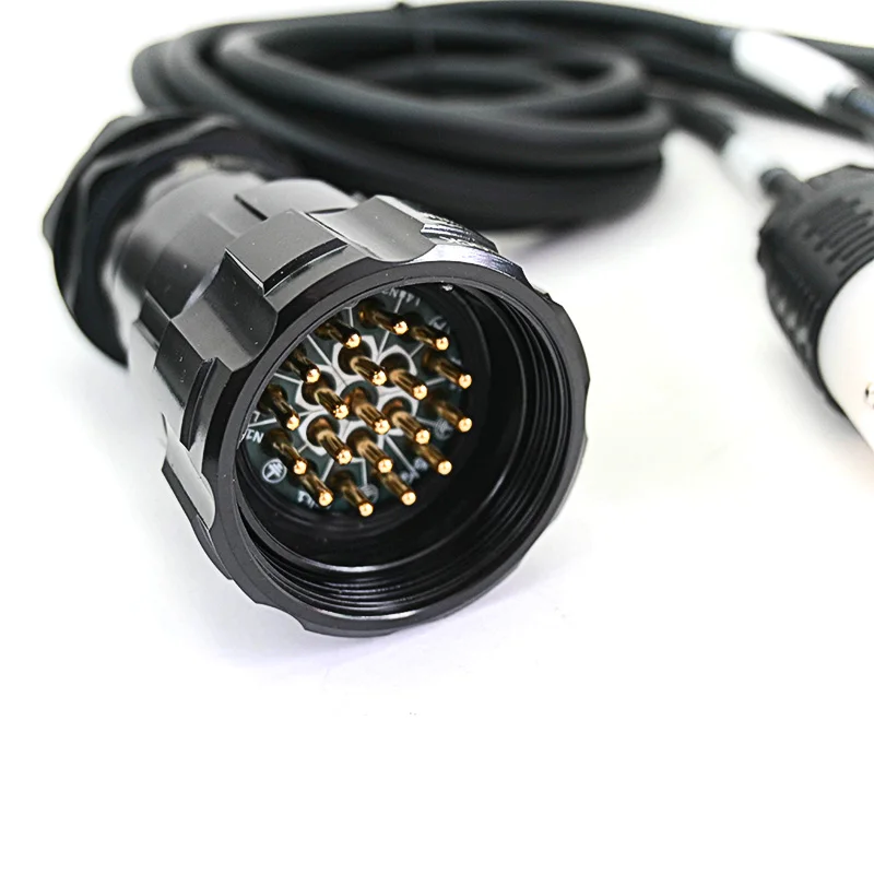 19 Pin Socapex to Edison 5-15P 5-15R Plug Fan In Out Cable 14AWG 125V 15A Soca Breakin Breakout Stage Lighting Power Distro Cord