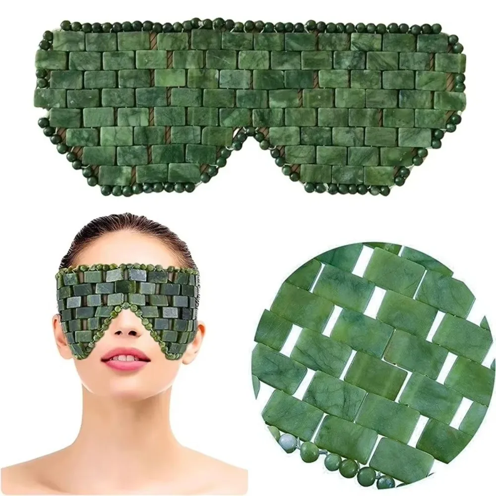 Eye Massager Jade Eye Mask Facial SPA Relaxation Facial Cooling Mask Cooling Sleep Anti Aging Cooling Jade Eye Mask Face Sleep
