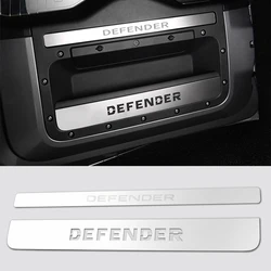 20-26 For new land rover defender backup the door trim the tail in the cabinet door stainless steel decoration article on t