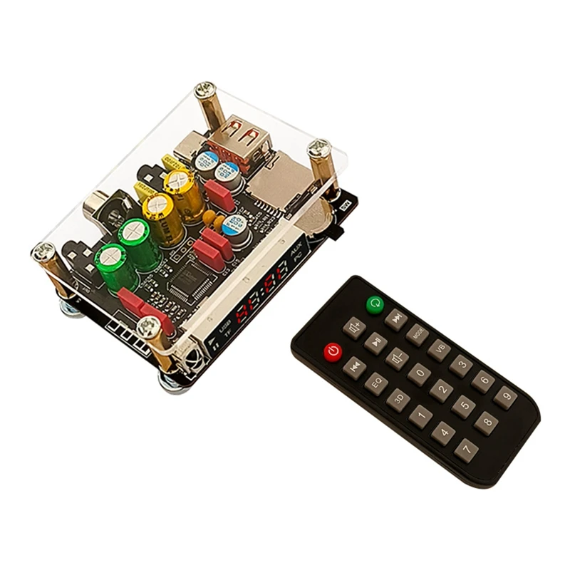 

ZK-DAM K1 DSP Tuning Preamp Bluetooth Decoder Board Non-Destructive Fever U Disk Coaxial Sound Card TF Decoding Board