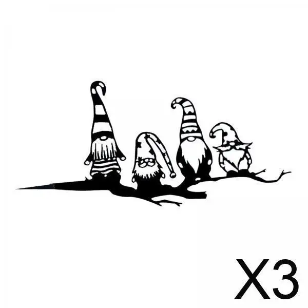 

3x ветка безликий гном лепрекон силуэт настенное дерево забор флюгер пасхальное украшение гараж сарай задний двор