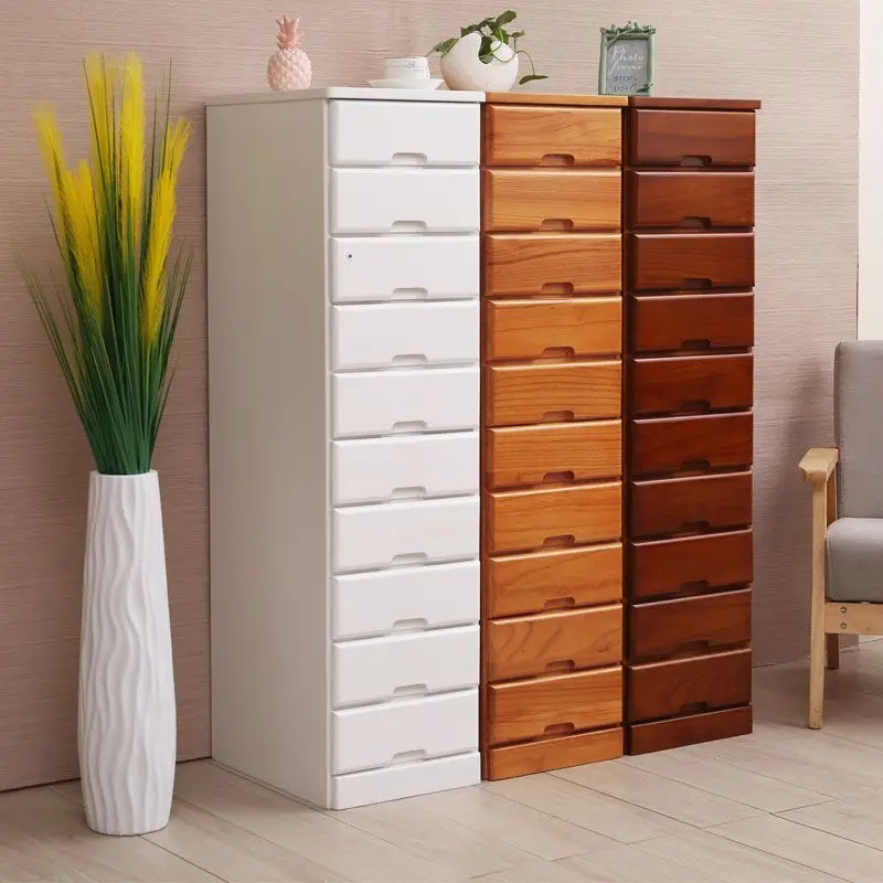 

Narrow chest crevice cabinet simple modern solid wood drawer storage simple modern