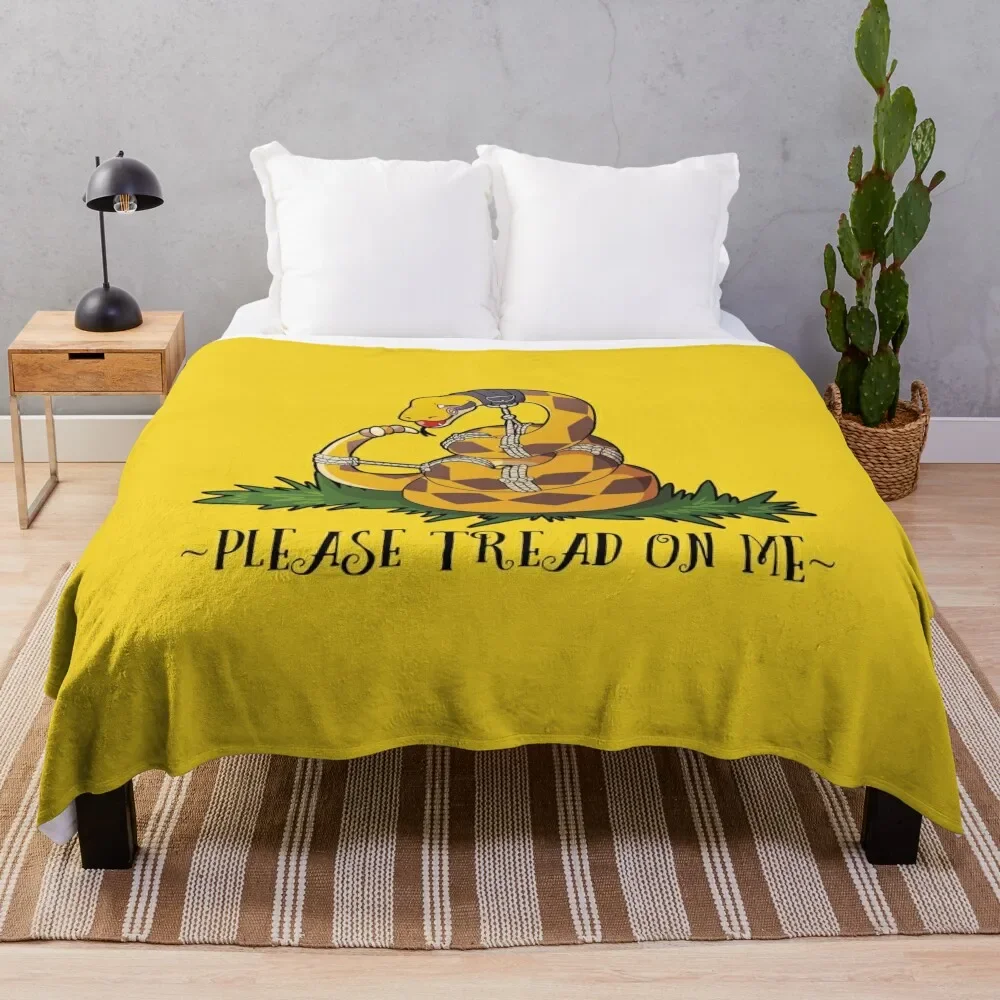 

Please Tread On Me Throw Blanket Quilt Summer Beddings Blankets