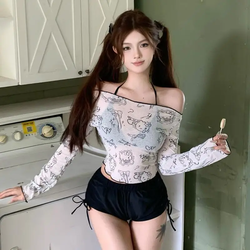 

Sanrios Hello Kittys Swimsuit Creativity Cartoon Party Bikini New Style Fashion Kawaii Holiday Gifts Hot Selling Hot Spring Suit