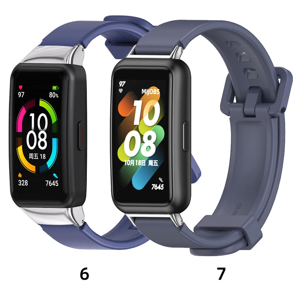 For Huawei Band 7 Strap Smart Wristband Correa Bracelet for Huawei Watch Band 8 9 10 Replacement Accessories Silicone Watchband
