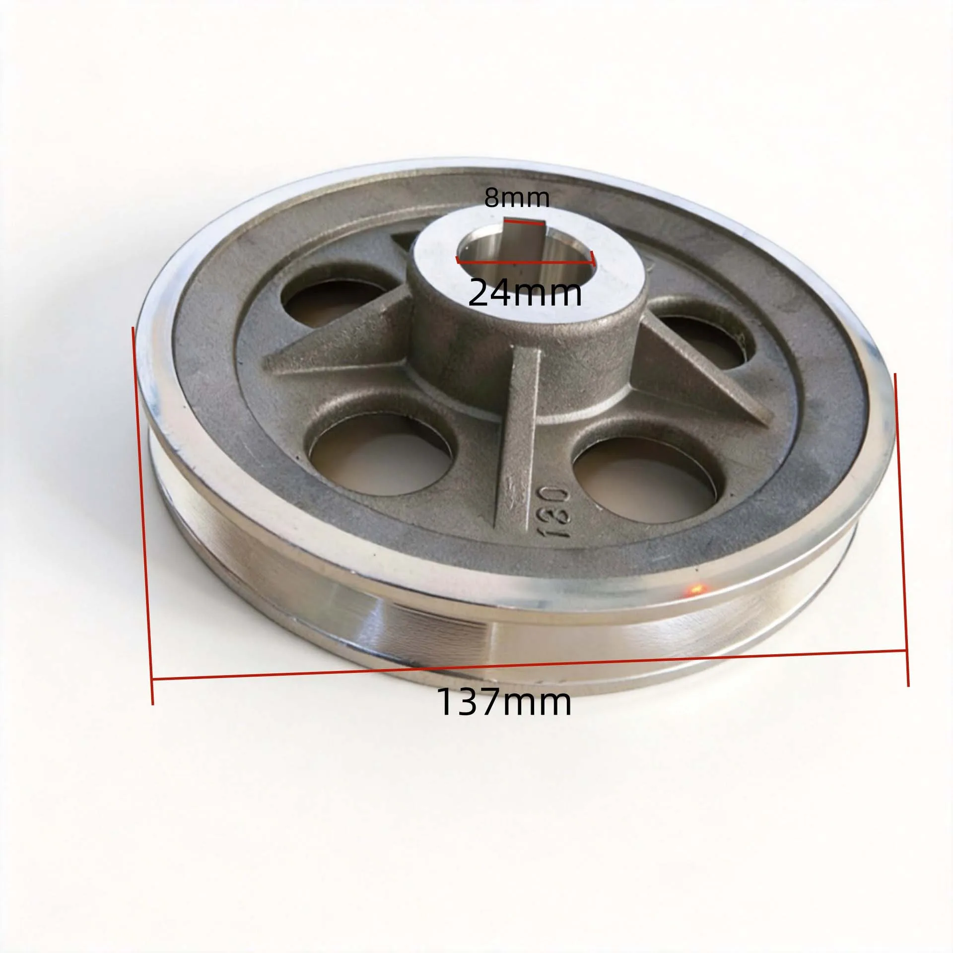 Single Groove A Type Cast Aluminum Belt Pulley Motor Wheel For Air Compressor Pump High Low Vibration Easy Install Tool